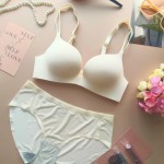 【No.3100】無鋼圈光面爆乳內衣組AB杯